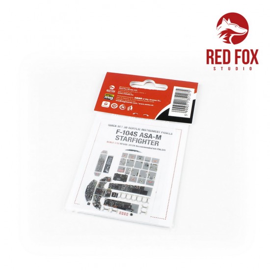 1/32 Lockheed F-104S ASA M Starfighter Instrument Panels for Italeri kit 1/32 Lockheed F-104S ASA M Starfighter Instrument Panels for Italeri kit