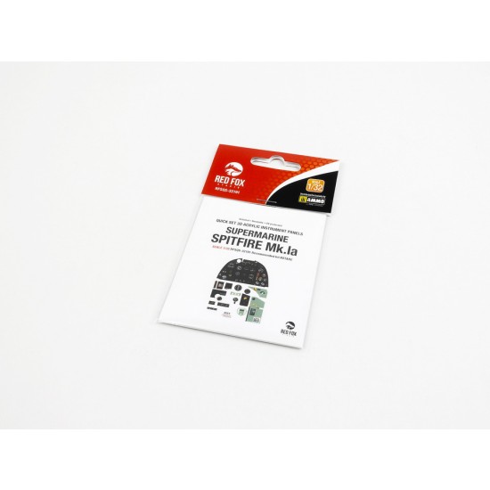 1/32 Spitfire Mk.1a 3D Acrylic Instrument Panel (Quick Set) for Kotare kits 1/32 Spitfire Mk.1a 3D Acrylic Instrument Panel (Quick Set) for Kotare kits