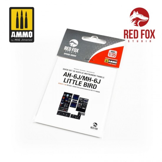 1/35 AH-6J / MH-6J Little Bird Instrument Panel for Kitty Hawk Kit 1/35 AH-6J / MH-6J Little Bird Instrument Panel for Kitty Hawk Kit