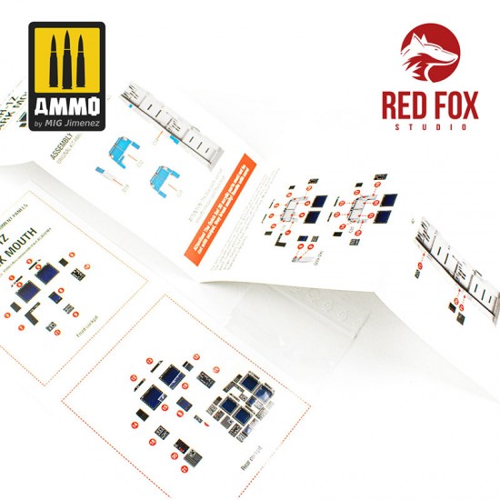 1/35 AH-1Z Shark Mouth Cockpit Instrument Panels & Detail Parts for Academy 1/35 AH-1Z Shark Mouth Cockpit Instrument Panels & Detail Parts for Academy