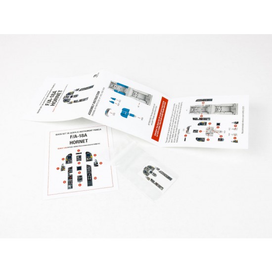 1/48 McDonnell Douglas F/A-18A Hornet Instrument Panel for Kinetic kit 1/48 McDonnell Douglas F/A-18A Hornet Instrument Panel for Kinetic kit