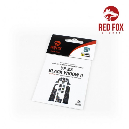 1/48 Northrop YF-23 Black Widow II Instrument Panels for Hobby Boss kit 1/48 Northrop YF-23 Black Widow II Instrument Panels for Hobby Boss kit