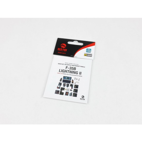 1/48 F-35B Lightning II Instrument Panels for Tamiya kits 1/48 F-35B Lightning II Instrument Panels for Tamiya kits