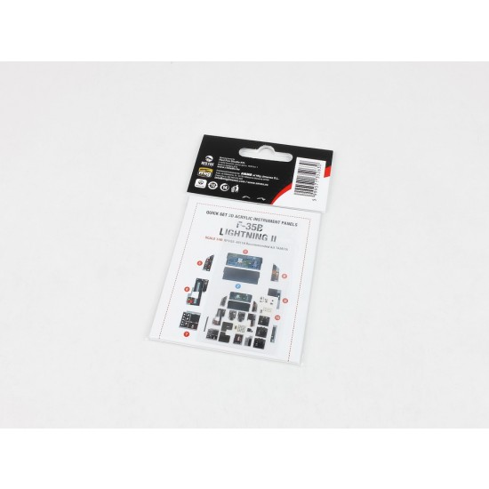 1/48 F-35B Lightning II Instrument Panels for Tamiya kits 1/48 F-35B Lightning II Instrument Panels for Tamiya kits