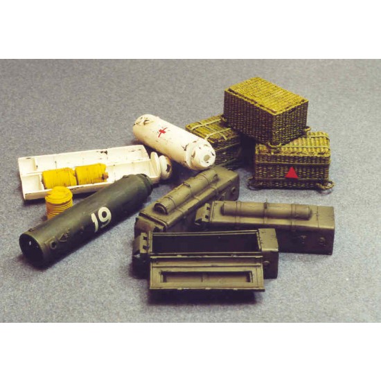 1/35 Airborne Containers & Wicker Baskets (11 pieces) 1/35 Airborne Containers & Wicker Baskets (11 pieces)
