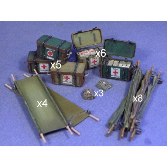 1/35 UK Medical Supplies (incl. Stretchers, Panniers, Decals, etc.) 1/35 UK Medical Supplies (incl. Stretchers, Panniers, Decals, etc.)