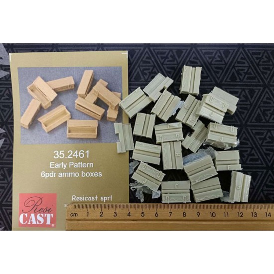 1/35 WWII Early Pattern 6pdr Ammo Boxes 1/35 WWII Early Pattern 6pdr Ammo Boxes
