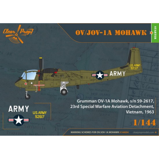 1/144 Grumman OV-1A/JOV-1A Mohawk Starter Kit 1/144 Grumman OV-1A/JOV-1A Mohawk Starter Kit