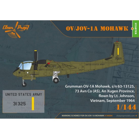1/144 Grumman OV-1A/JOV-1A Mohawk Starter Kit 1/144 Grumman OV-1A/JOV-1A Mohawk Starter Kit