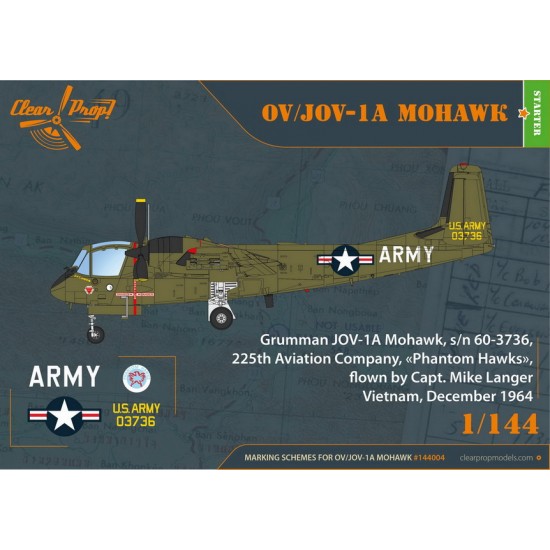 1/144 Grumman OV-1A/JOV-1A Mohawk Starter Kit 1/144 Grumman OV-1A/JOV-1A Mohawk Starter Kit