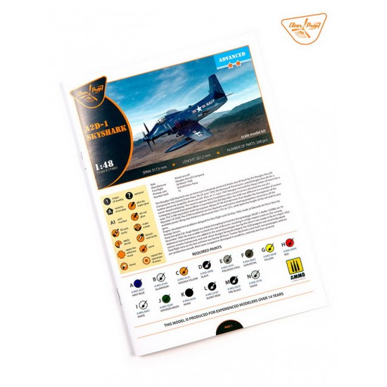 1/48 Douglas A2D-1 Skyshark ADVANCED KIT 1/48 Douglas A2D-1 Skyshark ADVANCED KIT