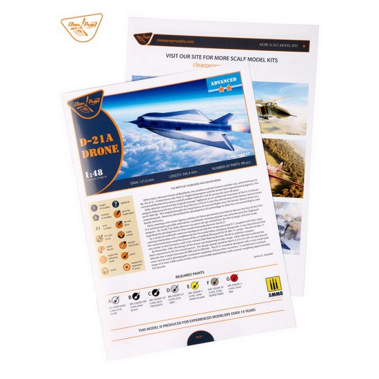 1/48 Lockheed D-21A Drone Advanced Kit 1/48 Lockheed D-21A Drone Advanced Kit
