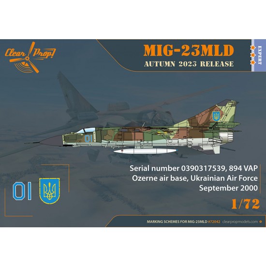 1/72 Mikoyan-Gurevich MiG-23MLD The Last Ukrainian Flogger-K Expert Kit 1/72 Mikoyan-Gurevich MiG-23MLD The Last Ukrainian Flogger-K Expert Kit