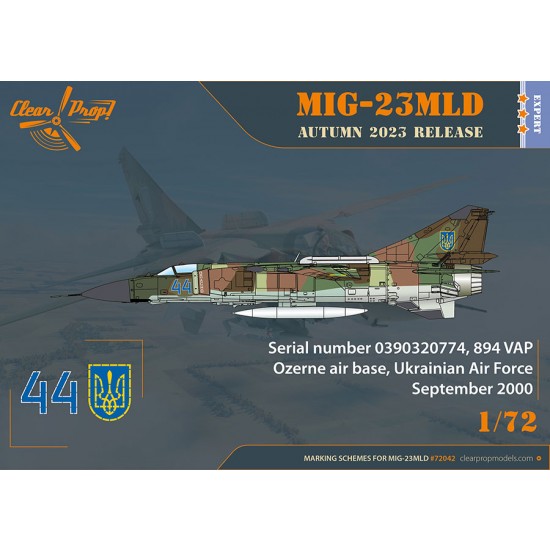 1/72 Mikoyan-Gurevich MiG-23MLD The Last Ukrainian Flogger-K Expert Kit 1/72 Mikoyan-Gurevich MiG-23MLD The Last Ukrainian Flogger-K Expert Kit