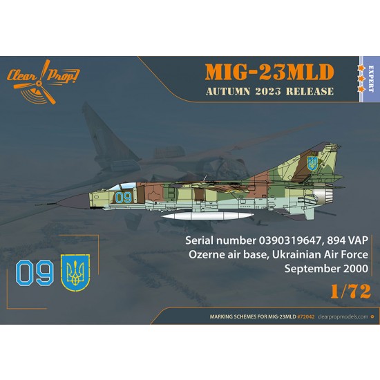 1/72 Mikoyan-Gurevich MiG-23MLD The Last Ukrainian Flogger-K Expert Kit 1/72 Mikoyan-Gurevich MiG-23MLD The Last Ukrainian Flogger-K Expert Kit