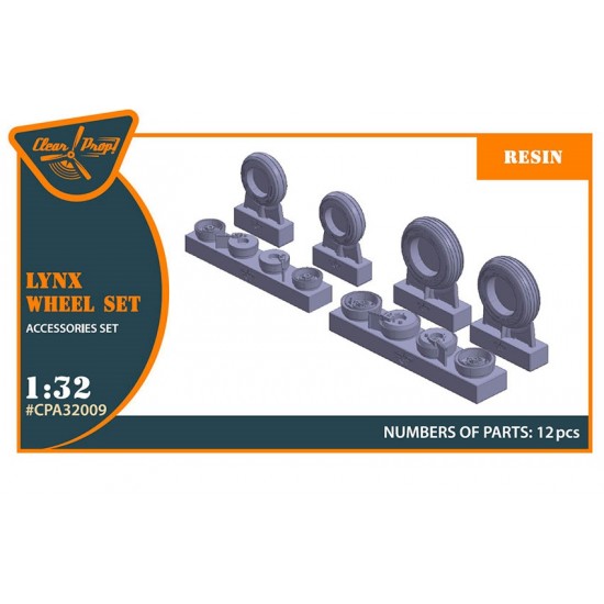 1/32 Westland Lynx Wheel set 1/32 Westland Lynx Wheel set