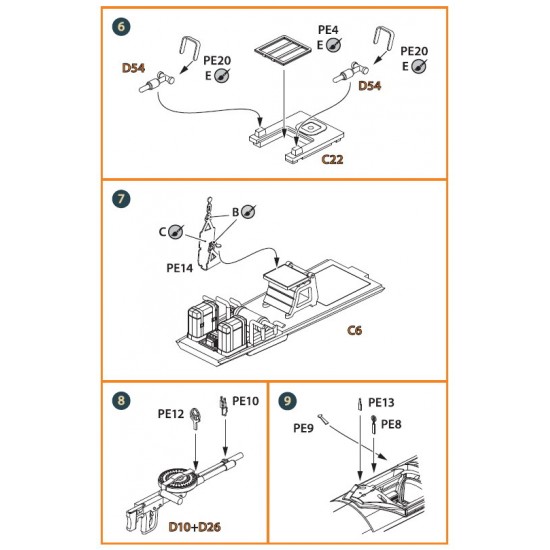 1/72 Mitsubishi Ki-51 Sonia Detail Set (all versions) 1/72 Mitsubishi Ki-51 Sonia Detail Set (all versions)