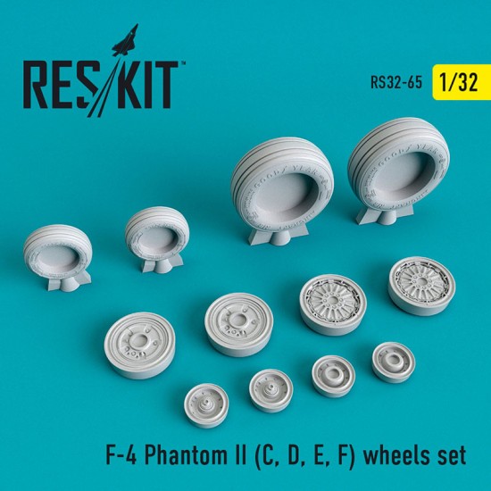 1/32 McDonnell Douglas F-4 Phantom II C/D/E/F Phantom II Wheels set for Tamiya kits 1/32 McDonnell Douglas F-4 Phantom II C/D/E/F Phantom II Wheels set for Tamiya kits