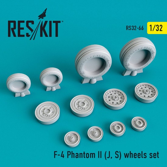 1/32 McDonnell Douglas F-4 Phantom II J/S Phantom II Wheels set for Tamiya kits 1/32 McDonnell Douglas F-4 Phantom II J/S Phantom II Wheels set for Tamiya kits