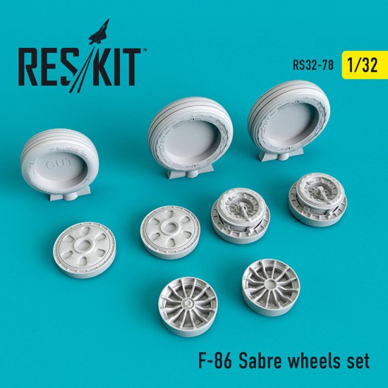 1/32 North American F-86 Sabre Wheels set for Italeri/Hasegawa/Kitty Hawk kits 1/32 North American F-86 Sabre Wheels set for Italeri/Hasegawa/Kitty Hawk kits