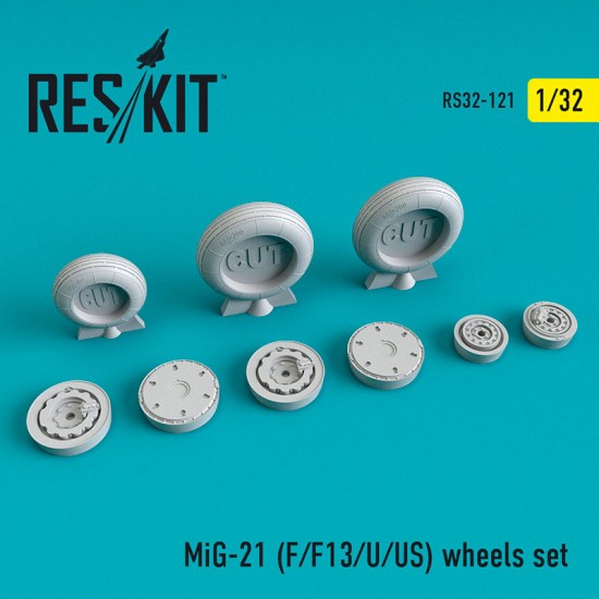 1/32 Mikoyan-Gurevich MiG-21 F/F13/U/US Wheels set for Trumpeter kits 1/32 Mikoyan-Gurevich MiG-21 F/F13/U/US Wheels set for Trumpeter kits