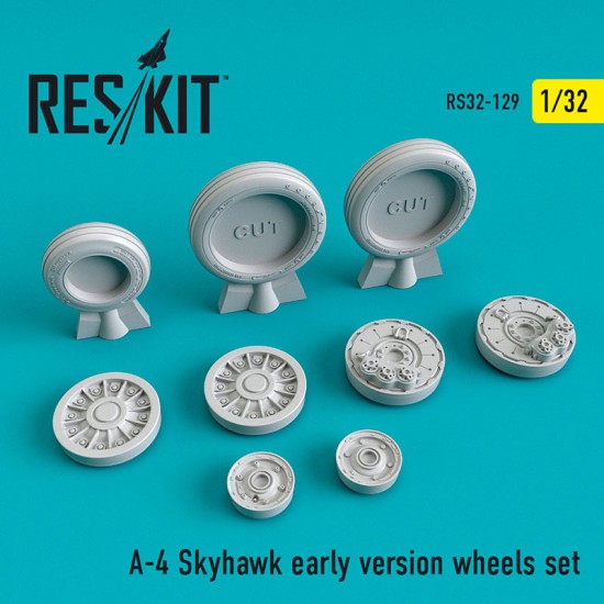 1/32 Douglas A-4 Skyhawk Early Version Wheels set for Trumpeter/Hasegawa kits 1/32 Douglas A-4 Skyhawk Early Version Wheels set for Trumpeter/Hasegawa kits