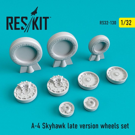 1/32 Douglas A-4 Skyhawk Late Version Wheels set for Trumpeter/Hasegawa kits 1/32 Douglas A-4 Skyhawk Late Version Wheels set for Trumpeter/Hasegawa kits