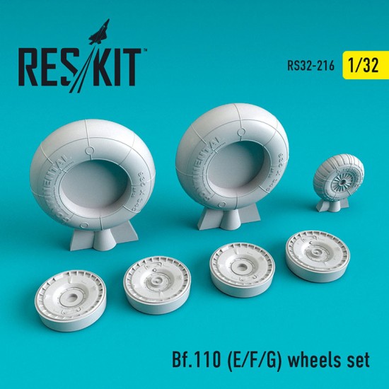 1/32 Messerschmitt Bf.110 (E/F/G) Wheels set for Revell/Dragon kits 1/32 Messerschmitt Bf.110 (E/F/G) Wheels set for Revell/Dragon kits