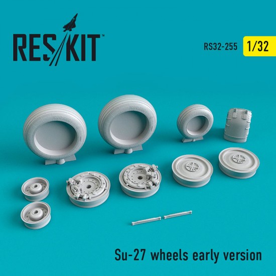 1/32 Sukhoi Su-27 Wheels Early Version for Trumpeter kits