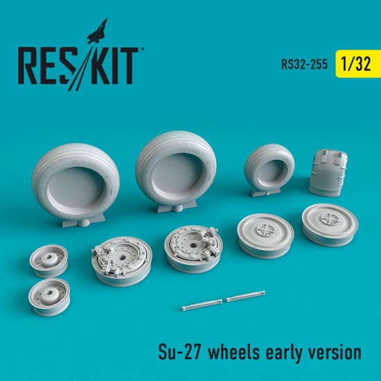 1/32 Sukhoi Su-27 Wheels Early Version for Trumpeter kits 1/32 Sukhoi Su-27 Wheels Early Version for Trumpeter kits