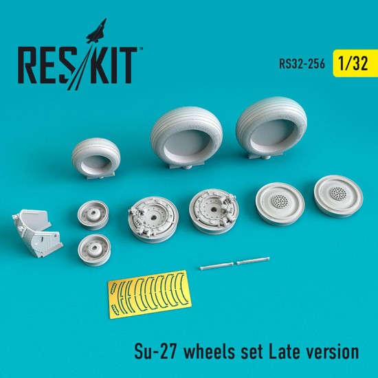 1/32 Sukhoi Su-27 Wheels set Late Version for Trumpeter kits 1/32 Sukhoi Su-27 Wheels set Late Version for Trumpeter kits