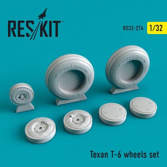1/32 North American Texan T-6 Wheels set for Kitty Hawk kits 1/32 North American Texan T-6 Wheels set for Kitty Hawk kits