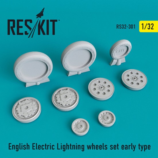 1/32 English Electric Lightning Wheels set Early Type for AirFix kits