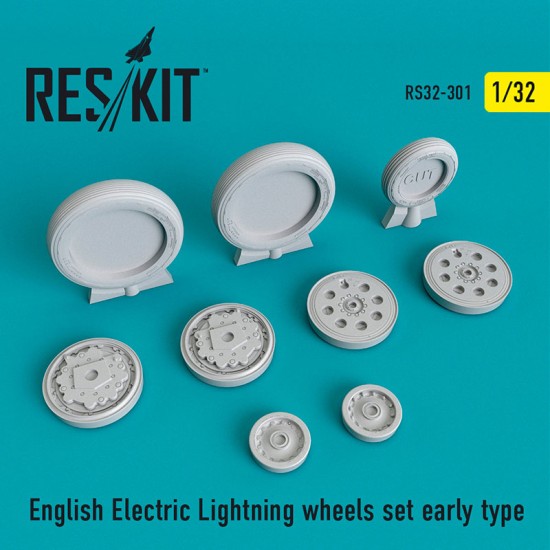 1/32 English Electric Lightning Wheels set Early Type for AirFix kits 1/32 English Electric Lightning Wheels set Early Type for AirFix kits