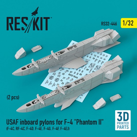 1/32 USAF Inboard Pylons (2pcs) for F-4??, RF-4??, F-4D, F-4??, F-4G, F-4F, F-4EJ 1/32 USAF Inboard Pylons (2pcs) for F-4??, RF-4??, F-4D, F-4??, F-4G, F-4F, F-4EJ