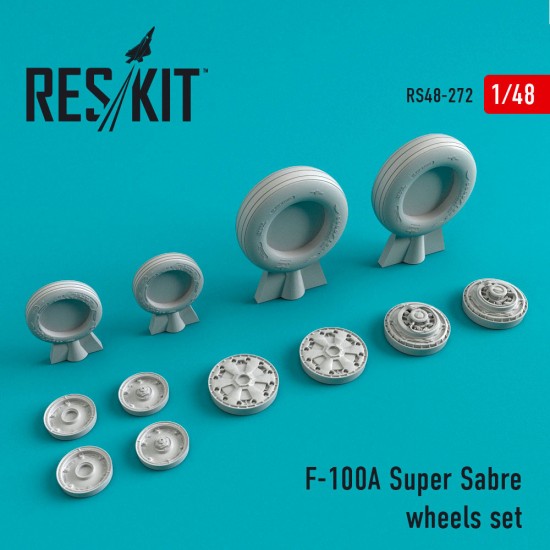 1/48 North American F-100 (A) Super Sabre Wheels set for Trumpeter kits 1/48 North American F-100 (A) Super Sabre Wheels set for Trumpeter kits