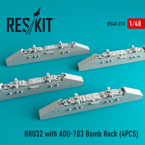 1/48 F-14D/B Tomcat BRU32 w/ADU-703 Bomb Rack (4pcs) for AMK/Tamiya/Hasegawa/HobbyBoss 1/48 F-14D/B Tomcat BRU32 w/ADU-703 Bomb Rack (4pcs) for AMK/Tamiya/Hasegawa/HobbyBoss