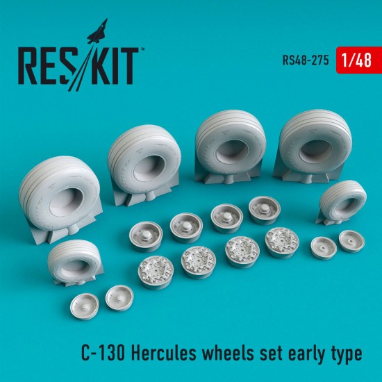 1/48 Lockheed C-130 Hercules Wheels set Early Type for Italeri kits 1/48 Lockheed C-130 Hercules Wheels set Early Type for Italeri kits