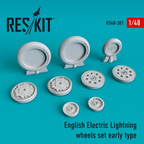 1/48 English Electric Lightning Early Type Wheels set for Airfix kits