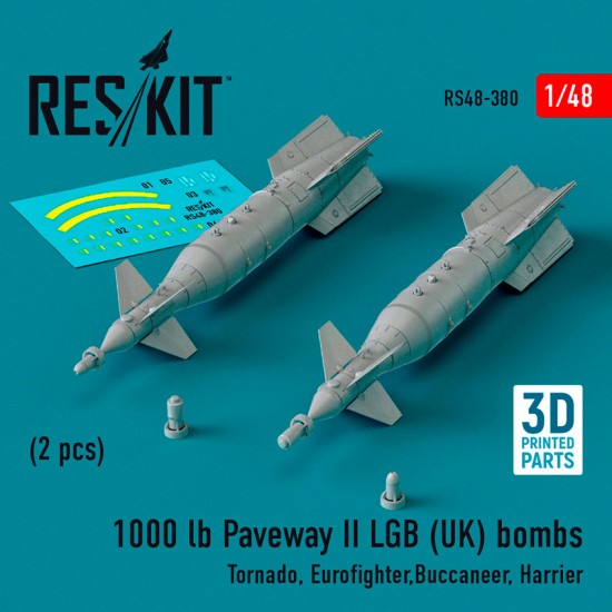 1/48 1000 LB Paveway II LGB British Bombs for Tornado/ Eurofighter/Buccaneer/ Harrier 1/48 1000 LB Paveway II LGB British Bombs for Tornado/ Eurofighter/Buccaneer/ Harrier