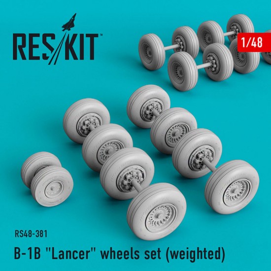 1/48 Rockwell B-1B Lancer Wheels set (weighted) 1/48 Rockwell B-1B Lancer Wheels set (weighted)