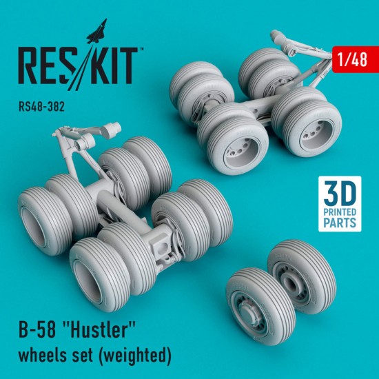 1/48 Convair B-58 Hustler Wheels Set (Weighted) 1/48 Convair B-58 Hustler Wheels Set (Weighted)