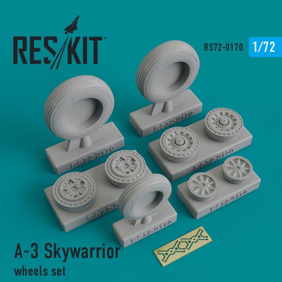 1/72 A-3 Skywarrior Wheels set for Hasegawa kits