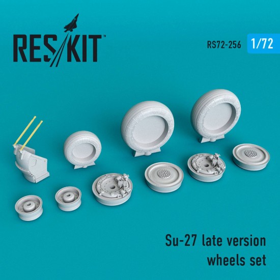 1/72 Su-27 Wheels set Late version for Revell/Hasegawa/Zvezda/Trumpeter/ICM/Airfix kits 1/72 Su-27 Wheels set Late version for Revell/Hasegawa/Zvezda/Trumpeter/ICM/Airfix kits