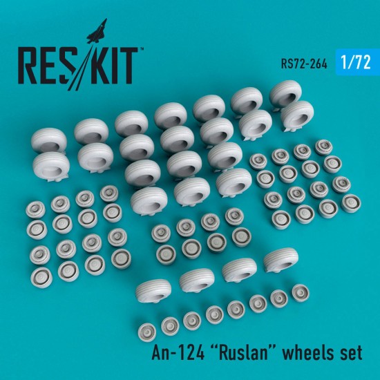 1/72 Antonov An-124 Ruslan Wheels set for Modelsvit kits 1/72 Antonov An-124 Ruslan Wheels set for Modelsvit kits