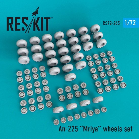 1/72 Antonov An-225 Mriya Wheels set for Modelsvit kits 1/72 Antonov An-225 Mriya Wheels set for Modelsvit kits