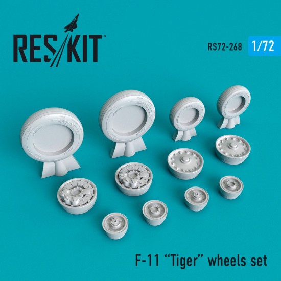 1/72 Grumman F-11 Tiger Wheels set for Hasegawa kits 1/72 Grumman F-11 Tiger Wheels set for Hasegawa kits