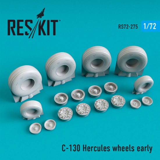 1/72 Lockheed C-130 Hercules Wheels early for Zvezda/Italeri kits 1/72 Lockheed C-130 Hercules Wheels early for Zvezda/Italeri kits