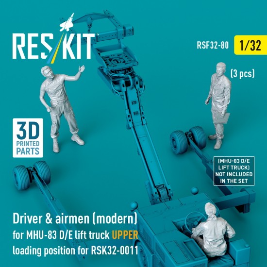 1/32 Modern Driver n Airmen(3pcs) for MHU-83 D/E Lift Truck UPPER Loading for RSK32-0011 1/32 Modern Driver n Airmen(3pcs) for MHU-83 D/E Lift Truck UPPER Loading for RSK32-0011