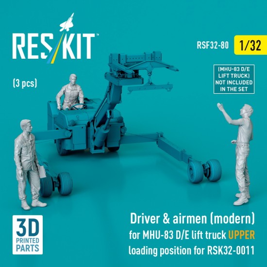 1/32 Modern Driver n Airmen(3pcs) for MHU-83 D/E Lift Truck UPPER Loading for RSK32-0011 1/32 Modern Driver n Airmen(3pcs) for MHU-83 D/E Lift Truck UPPER Loading for RSK32-0011